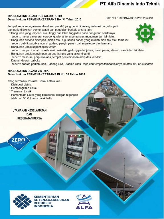 instalasi penyalur petir