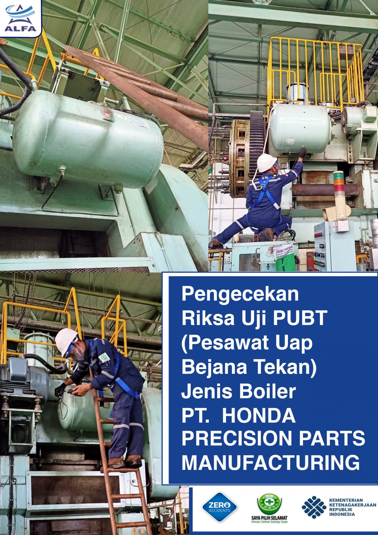 Riksa Uji Pesawat Uap Bejana Tekan PUBT Jenis Boiler  PT 