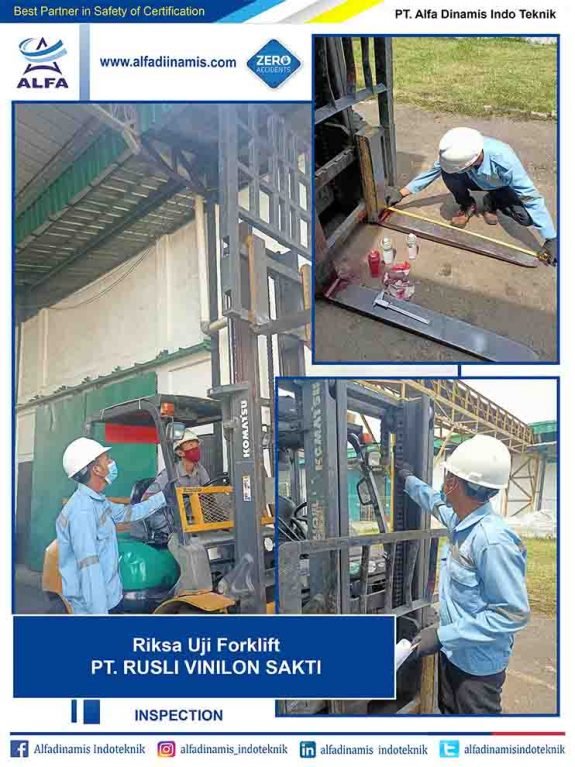 forklift PT. Rusli vinilon sakti