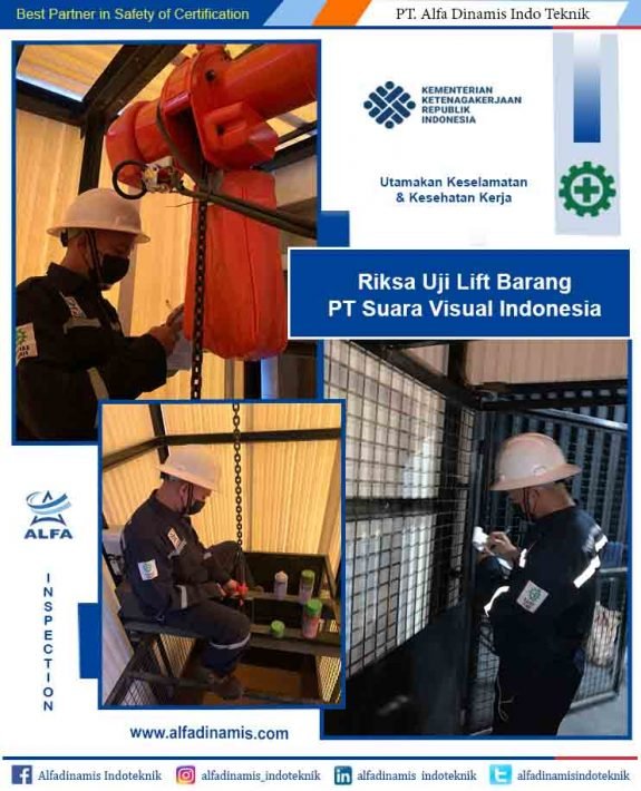 lift barang suara visual