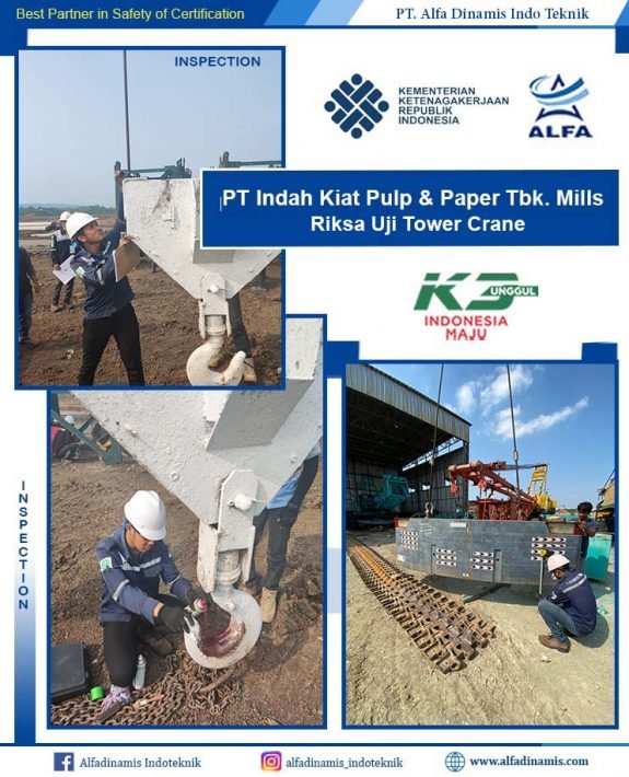 tower crane pt indah kiat pulp
