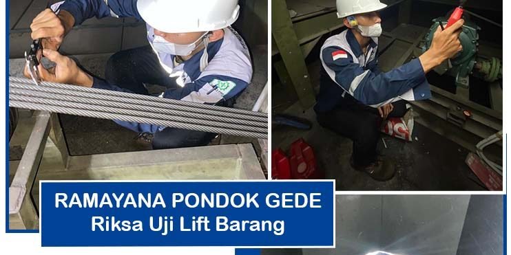 Lift barang ramayana pondok gede