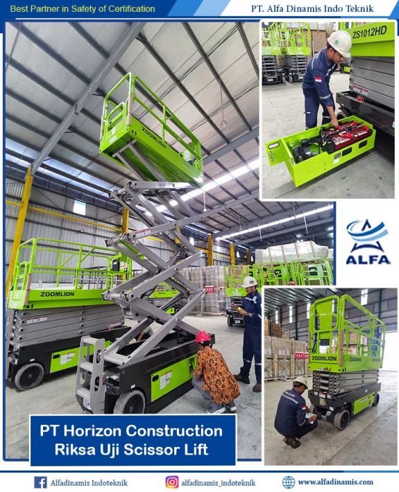Scissor lift PT Horizon Construction