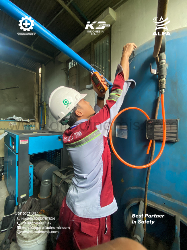 Riksa Uji Air Receiver Tank | PT Alfa Dinamis | PJK3 | 0822-4668