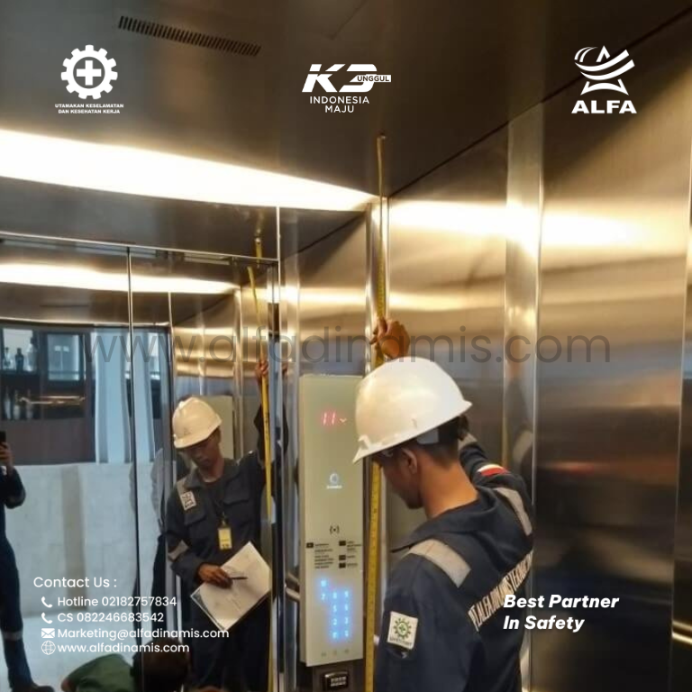 Reksa Uji Lift | PT Alfa Dinamis | PJK3 | 0822-4668-3542