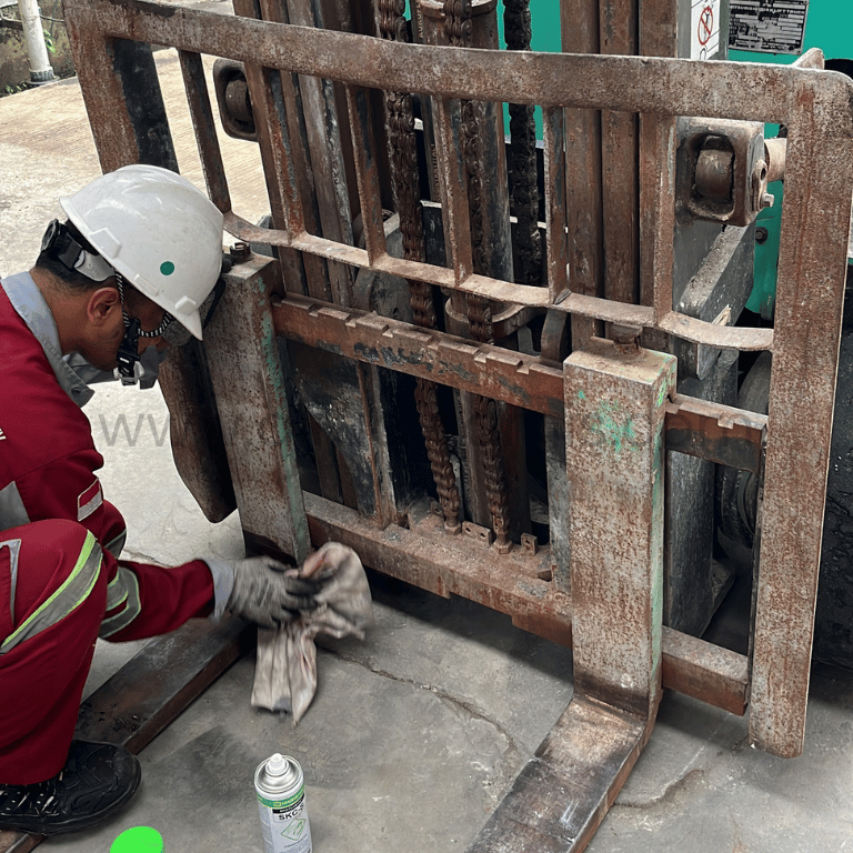 Proses Pengujian Forklift | PT Alfa Dinamis | PJK3 | 0822-4668-3542