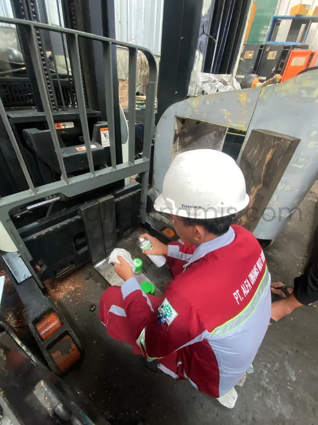 Pengujian Forklift Pabrik | PT Alfa Dinamis | PJK3 | 0822-4668-3542